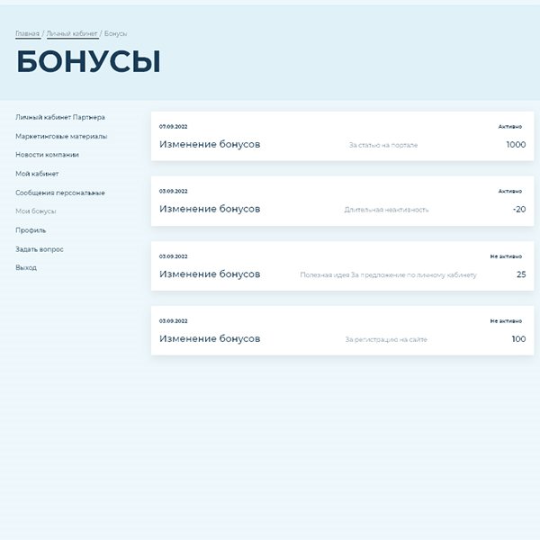 Бонусная программа